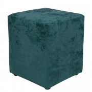 Taburet Cube stofa - turcoaz E22